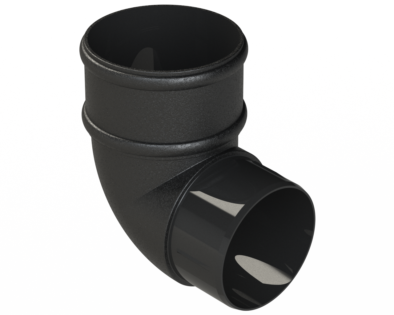 CIRB1BK - 68mm x 92½° OFFSET BEND ELEGANCE DOWNPIPE RAINWATER - ISO BLACK.png