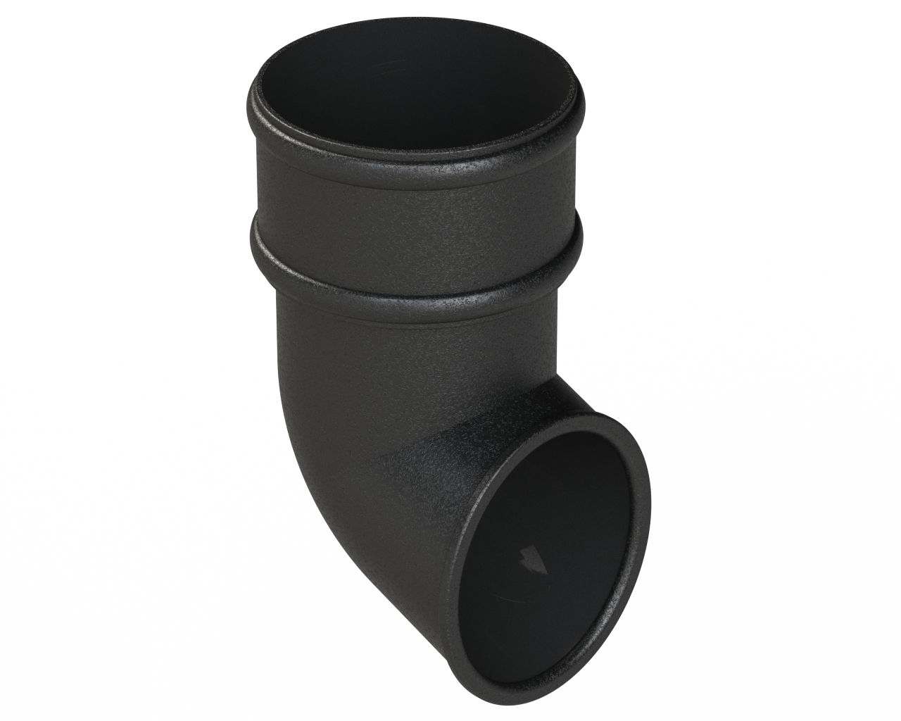 CIRB3BK - SHOE 68mm ELEGANCE DOWNPIPE RAINWATER - ISO BLACK.png
