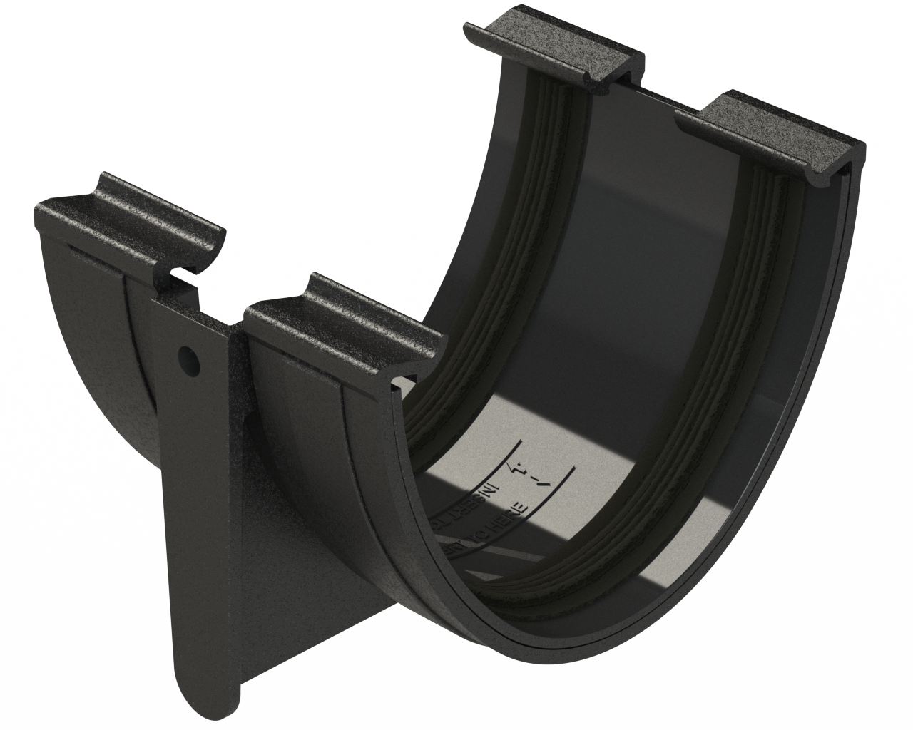 CIRD502B - UNION BRACKET POLYFLOW ELEGANCE RAINWATER - ISO BLACK.png
