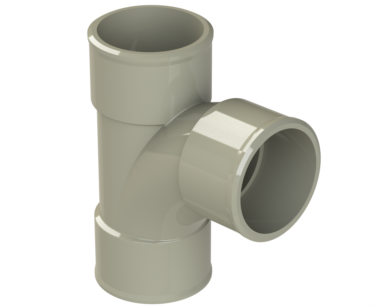 MU116SG - 32mm SWEPT TEE 92½° MUPVC SOLVENT WASTE - ISO SOLVENT GREY.png