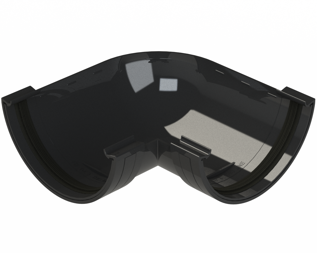 RL603B - 90° ANGLE HR 150mm RAINWATER - ISO BLACK.png