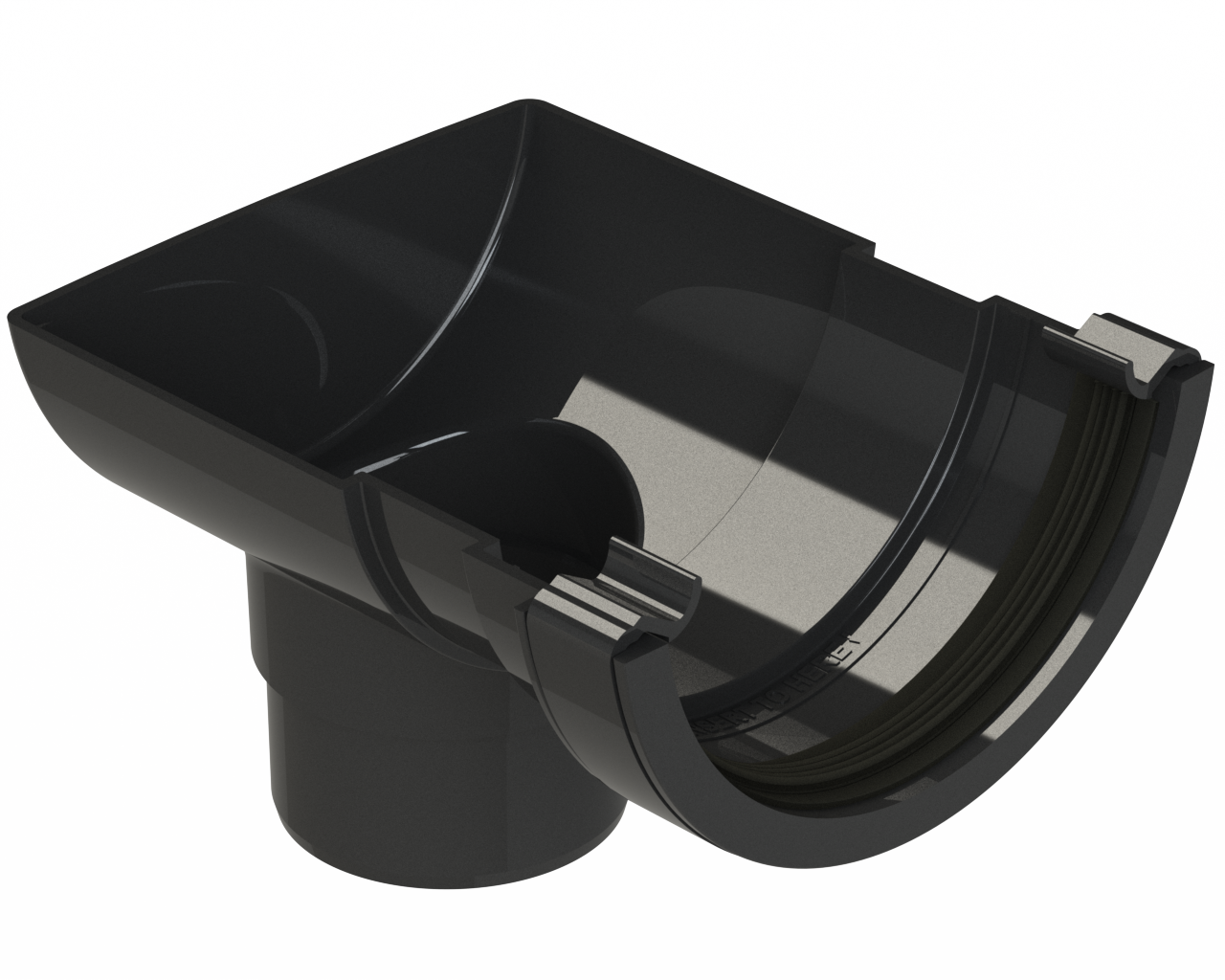 RR106B - SHORT STOP END OUTLET HR 112mm RAINWATER - ISO BLACK.png