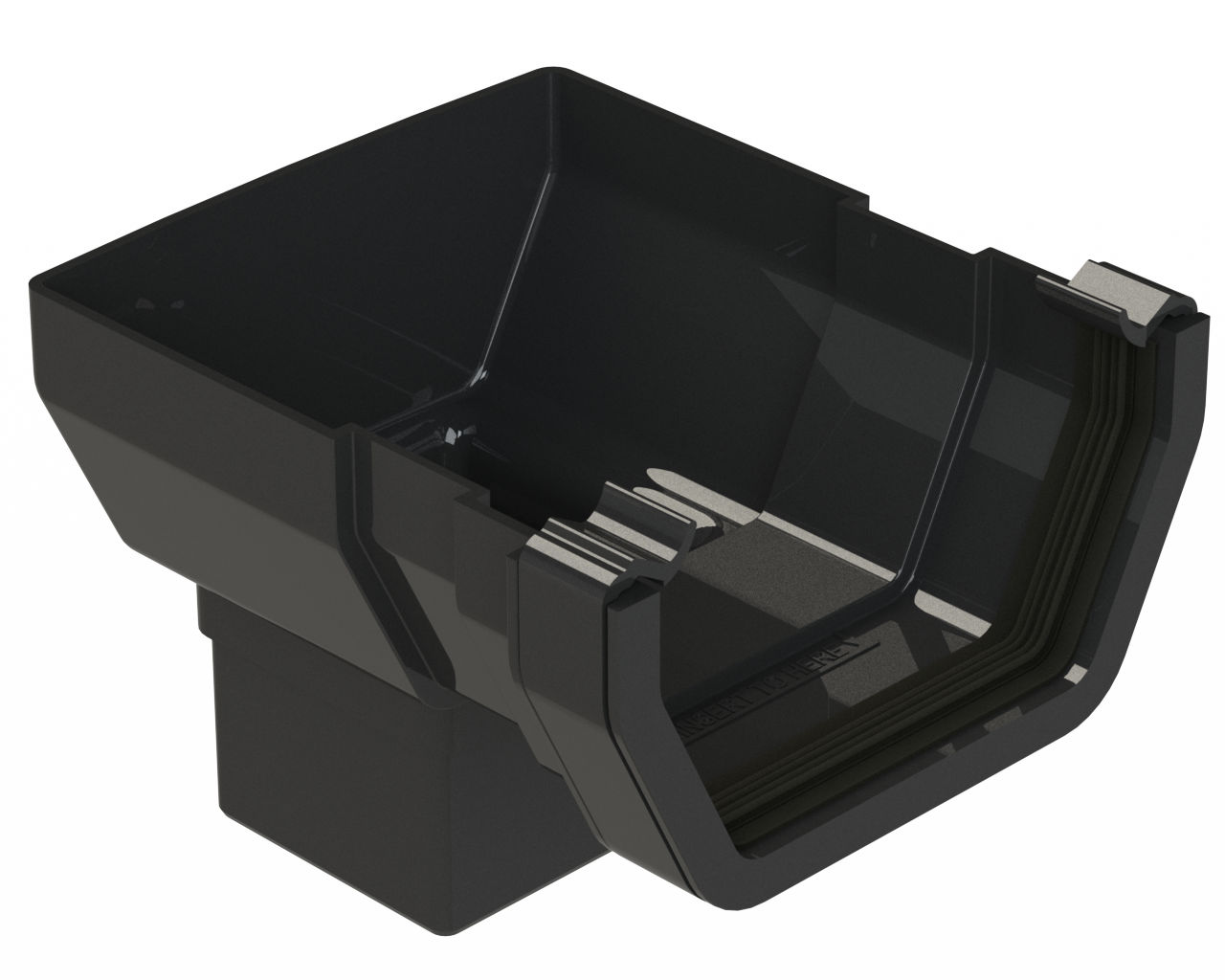 RS206B - SHORT STOP END OUTLET SQUARE 112mm RAINWATER - ISO BLACK.png