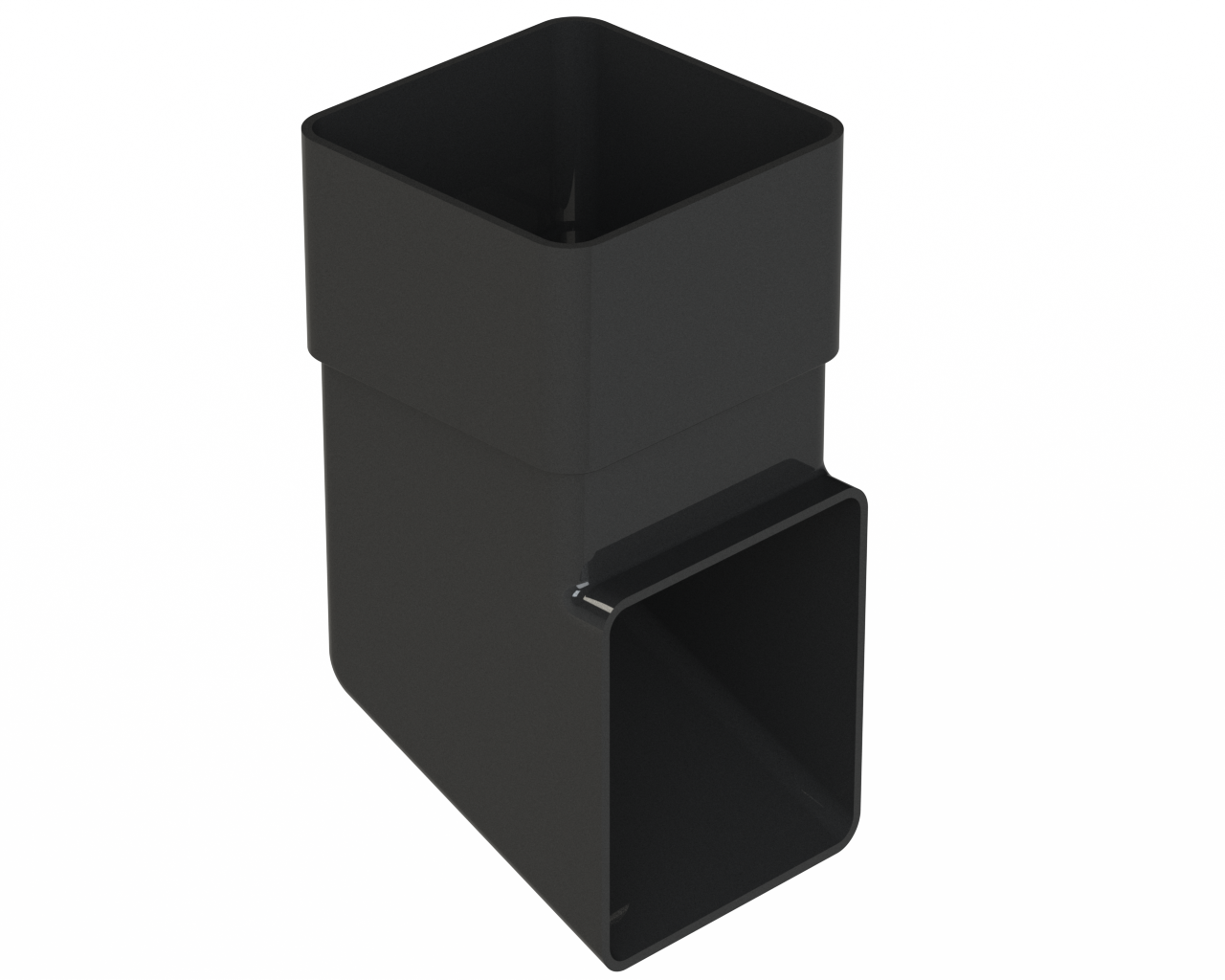 RS228B - SHOE 65mm SQUARE RAINWATER - ISO BLACK.png