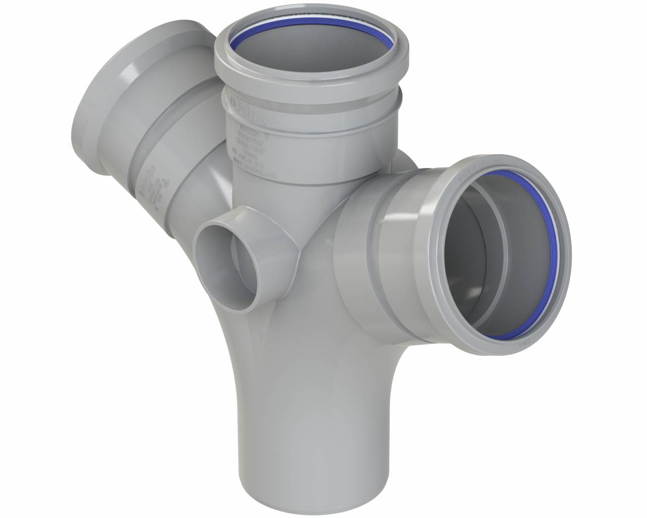 SU422G - 110mm x 67½° DOUBLE BRANCH GREY - ISO.png