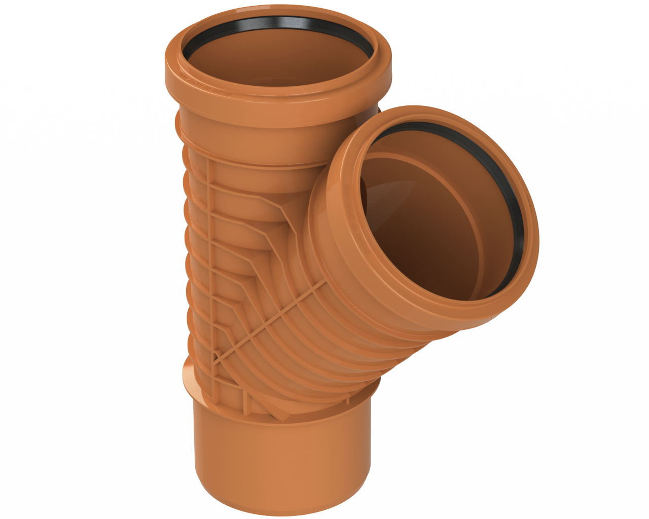 UR606 - 160mm x 45° DOUBLE SOCKET POLYRIB - ISO.png